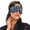 ALAZA Astronaut Tyrannosaurus Dinosaur Rex Sleep Mask for Women Men Blackout Cooling Funny Eye Mask for Sleeping with Elastic Strip view 2