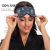 ALAZA Astronaut Tyrannosaurus Dinosaur Rex Sleep Mask for Women Men Blackout Cooling Funny Eye Mask for Sleeping with Elastic Strip view 4