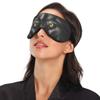 ALAZA Hand Drawing Black Wolf Face Animal Sleep Mask for Women Men Blackout Cooling Funny Eye Mask for Sleeping with Elastic Strip view 3