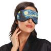 ALAZA Starry Night Sky Van Gogh Sleep Mask for Women Men Blackout Cooling Funny Eye Mask for Sleeping with Elastic Strip view 2