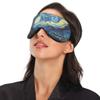 ALAZA Starry Night Sky Van Gogh Sleep Mask for Women Men Blackout Cooling Funny Eye Mask for Sleeping with Elastic Strip view 3