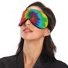 ALAZA Rainbow Color Tie Dye Swirl Sleep Mask for Women Men Blackout Cooling Funny Eye Mask for Sleeping with Elastic Strip view 3