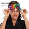 ALAZA Rainbow Color Tie Dye Swirl Sleep Mask for Women Men Blackout Cooling Funny Eye Mask for Sleeping with Elastic Strip view 4