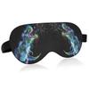 ALAZA Glowing Dinosaur Tyrannosaurus Rex Galaxy Sleep Mask for Women Men Blackout Cooling Funny Eye Mask for Sleeping with Elastic Strip view 1