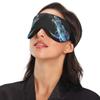 ALAZA Glowing Dinosaur Tyrannosaurus Rex Galaxy Sleep Mask for Women Men Blackout Cooling Funny Eye Mask for Sleeping with Elastic Strip view 3