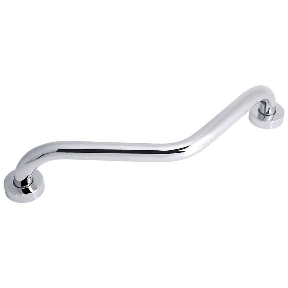 17.5 Inch Shower Grab Bar, Stainless Steel Bathroom Grab Bar Non Slip Shower Handle Bath Handle for Handicap, Elderly, Kids