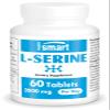 Supersmart - L-Serine Supplement 2000mg per Day (Easy-to-Take) - Amino Acids Supplement | Non-GMO & Gluten Free - 60 Tablets view 1