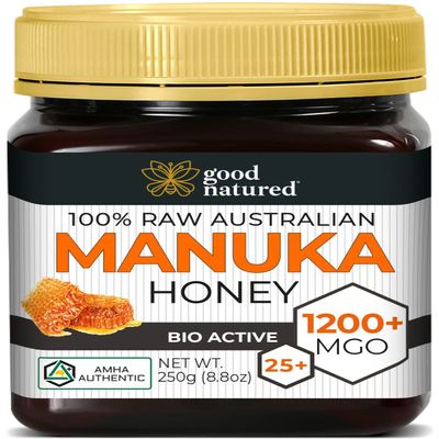 Good Natured Manuka Honey (MGO 1200+) - Highest Grade Raw Manuka Honey Medical Grade, Non-GMO, Lab-Tested & AMHA Certified, BPA-free, 8.8 oz