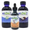 MyVitalC Combo ESS60 Organic Extra Virgin Olive Oil, MCT Oil & MyVitalPet ESS60 Extra Virgin Olive Oil for Cats & Pets Salmon Flavored - Pack of 3 view 1