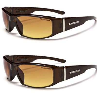X LOOP HD Anti-Glare Driving Glasses 2 PACK (Brown)