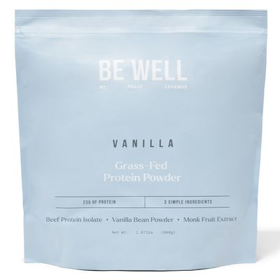 Be Well by Kelly Vanilla Grass-Fed Beef Protein Powder, 23G of Protein & Zero Carbs (3 Ingredients, 30 Servings) 9 Amino Acids + 3 BCAAs No Soy, No Dairy, Stevia-Free, No Sugar Added 1.87lb 849g