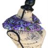 Cervical Neck Hot Cold Herbal Pack, Herbal Pack, Heat Wrap, Organic, Flax Seed, Heat Pack, Microwave Therapy, Lilac Garden view 1