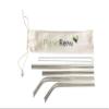 10 Pack Stainless Steel Straw Set- 8 Reusable Straws + 2 Cleaning Brushes (Silver) view 1