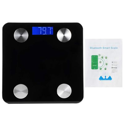 Digital Bathroom Scale, Portable Electronic Weight Scale, Auto Power On/Off, 180kg/396lb Capacity Body Fat Scale, 11x11x0.9 Inches