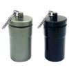 2 Packs 100 Tablets Nitro Bottle Holder, EFFIET Waterproof Metal Pill Bottle Container Capsule Match Container for Geocaching Quarters Cash Hider Storage Tubes/Fishing/Garden/Yard Hiding view 1