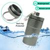 2 Packs 100 Tablets Nitro Bottle Holder, EFFIET Waterproof Metal Pill Bottle Container Capsule Match Container for Geocaching Quarters Cash Hider Storage Tubes/Fishing/Garden/Yard Hiding view 3