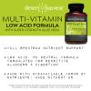 Desert Harvest Low-Acid Multi-Vitamin Supplement, pH Balanced Formula, Made Without B6, 90 Capsules view 4