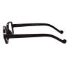 BEISON One Square One Round Readers Reading Glasses (Black, 0.00) view 4