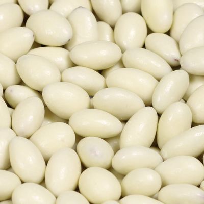 Gourmet White Chocolate Covered Almonds by Its Delish, 10 lbs Bulk | White Milk Chocolate Coated Almonds, Kosher Dairy