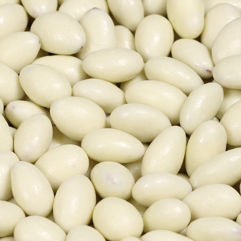 Gourmet White Chocolate Covered Almonds by Its Delish, 10 lbs Bulk | White Milk Chocolate Coated Almonds, Kosher Dairy