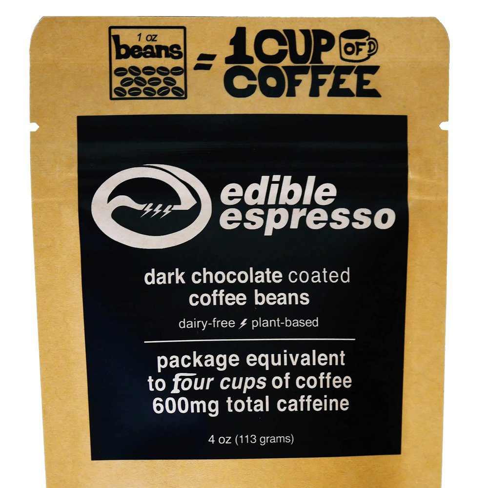 Edible Espresso Dark Chocolate Coffee Beans 4oz Reseal (6pk)