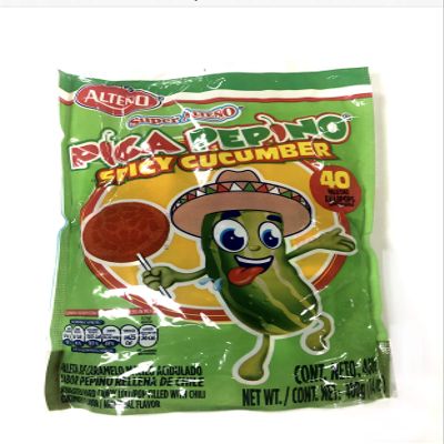 Alteno Super Pepino (Cucumber) with Chili Lollipop (40Piece)-SET OF 3