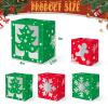 KALEFO 48 Pcs Christmas Cookie Boxes with Clear Window Bakery Gift Boxes for Holiday Cookies Cupcakes Treats Food Cardboard Pastry Container Xmas Party Favors Winter Supplies view 3