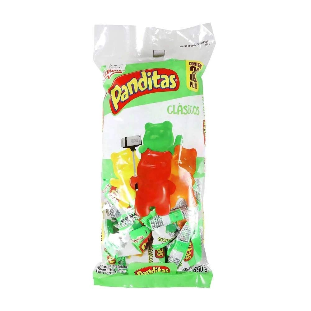 Ricolino Panditas Gummy Bears, Pack of 30 Individual Pieces|450 Grams