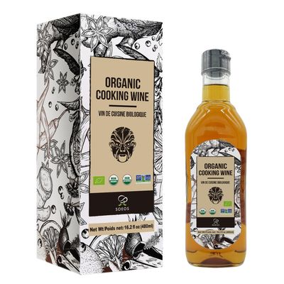 Soeos Organic Shaoxing Chinese Cooking Wine, 16.2 Oz (480 Ml)