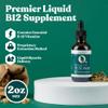 Active B-12 Liquid B12 Supplement, Supports Energy and a Healthy Nervous System - Convenient Liquid Dropper Absorbs Fast & Tastes Great - 2Pack view 2