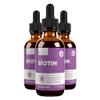 Active Biotin for Healthy Hair, Skin, and Nails | Convenient Liquid Dropper Absorbs Fast & Tastes Great | 3-Pack view 1
