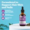 Active Biotin for Healthy Hair, Skin, and Nails | Convenient Liquid Dropper Absorbs Fast & Tastes Great | 3-Pack view 2