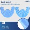 REVIX Ice Pack for Neck and Shoulders Upper Back Discomfort, Large Neck Ice Pack Wrap with Soft Plush Lining, Reusable Gel Cold Compress for Post-Workout Recovery, Blue view 4