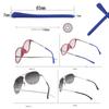 1 Pair Blue Silicone Eyeglasses Ear Pad Glasses Temple End Tip Ear Sock Sunglasses End Tips Replacement view 2