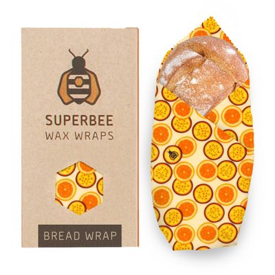 SUPERBEE Beeswax Bread Wrap, Reusable Beeswax Wrap for Food, Wrap Bread, Reusable Bees Wrap Paper for Wrapping Vegetables, Cheese Paper, Bowl Covers and Sandwich Wrapping, XXL (Passion Som)