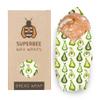 SUPERBEE Beeswax Bread Wrap, Reusable Beeswax Wrap for Food, Wrap Bread, Reusable Bees Wrap Paper for Wrapping Vegetables, Cheese Paper, Bowl Covers and Sandwich Wrapping, XXL (Pears) view 1