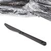 Individually Wrapped Black Heavy Weight Plastic Fork(100) + Knife(100) Set view 3