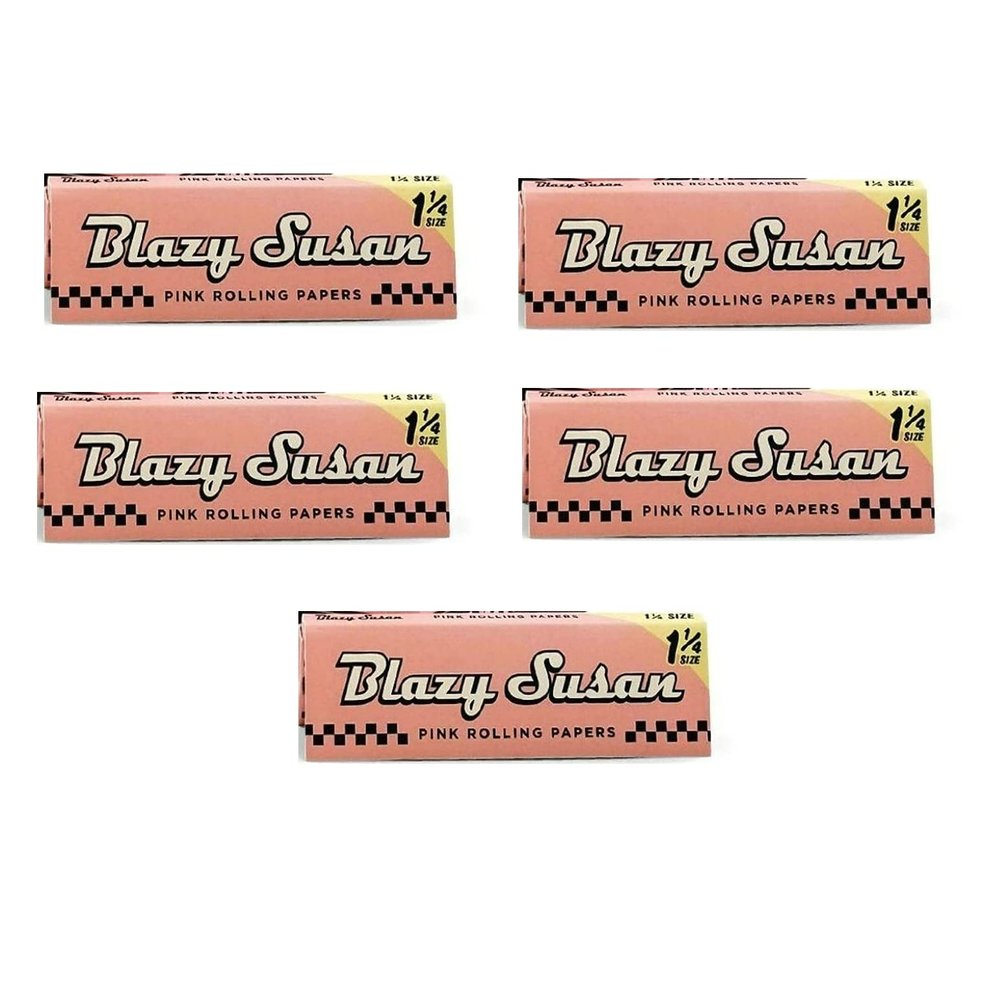 BLAZY Susan King Size Slim Rolling Papers 5 Packs 50 Sheets PER Pack