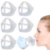 10 Pcs 3D Mask Bracket, Reusable Mask Internal Support Holder Breathable Nasal Mask Pad for Mouth Nose Protection Lipstick (A) view 1
