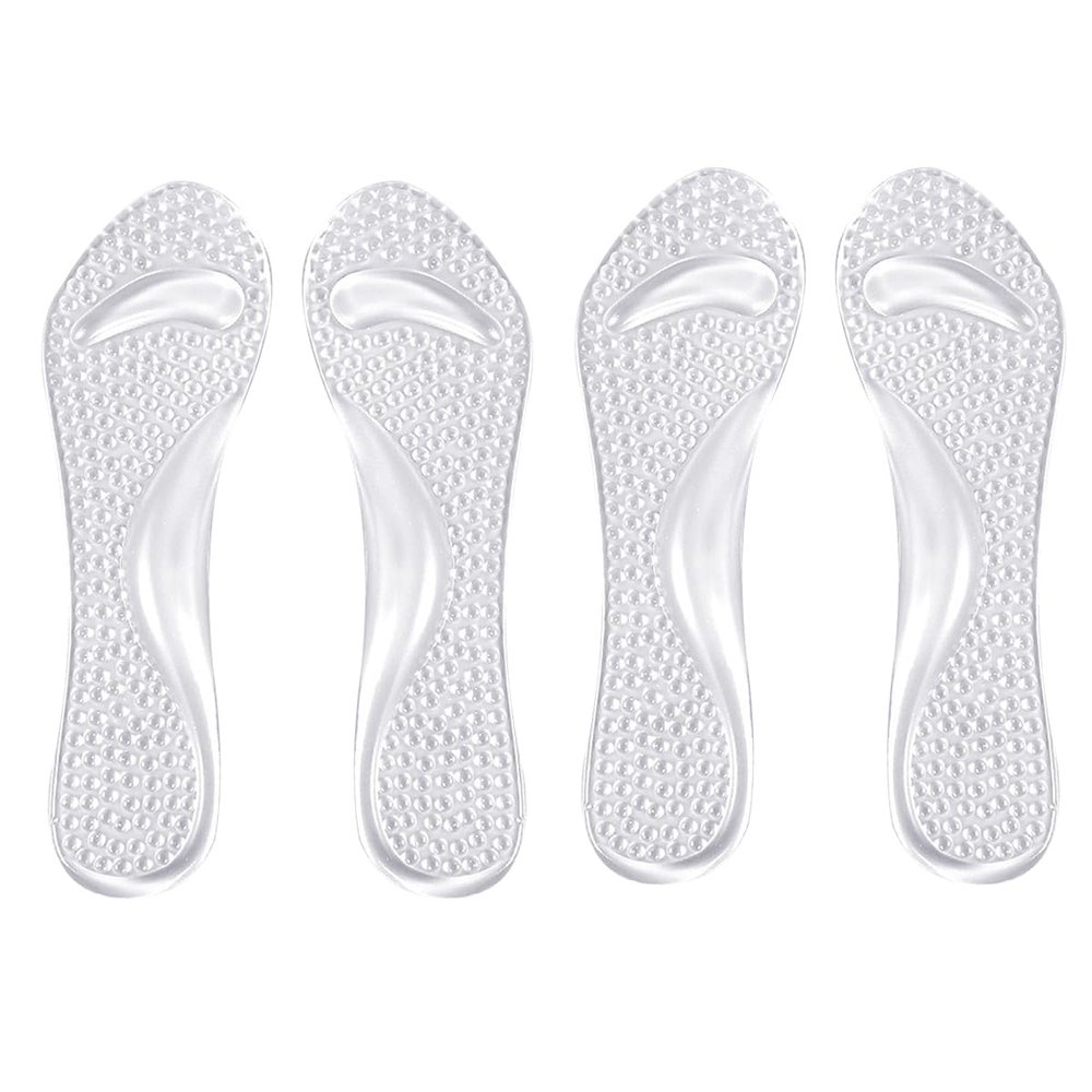 2 Pairs High Heel Insoles Non-Slip Arch Support Metatarsal Pads Foot Cushions High Heels Shoes Inserts Foot Care Tool for Women