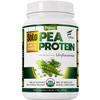 SOLO Organic Pea Protein Isolate, Low in Sodium, Canada Grown Peas, 100% Vegan, Non-GMO, Unflavored Plant Based Protein Powder with BCAA, Keto & Paleo Friendly, Easy to Digest, No Additives (2.7 lbs) view 1