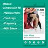 Juzo Move 3612 Knee-High, 30-40 mmHg Closed Toe Compression Stocking with Silicone Top Band - Men & Women, Short, 3 (III), Black view 4