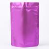 100 Metallic Colored with Clear Window Metallic Foil Stand-Up Resealable Food Storage Pouch (13oz, Matte Purple) view 3