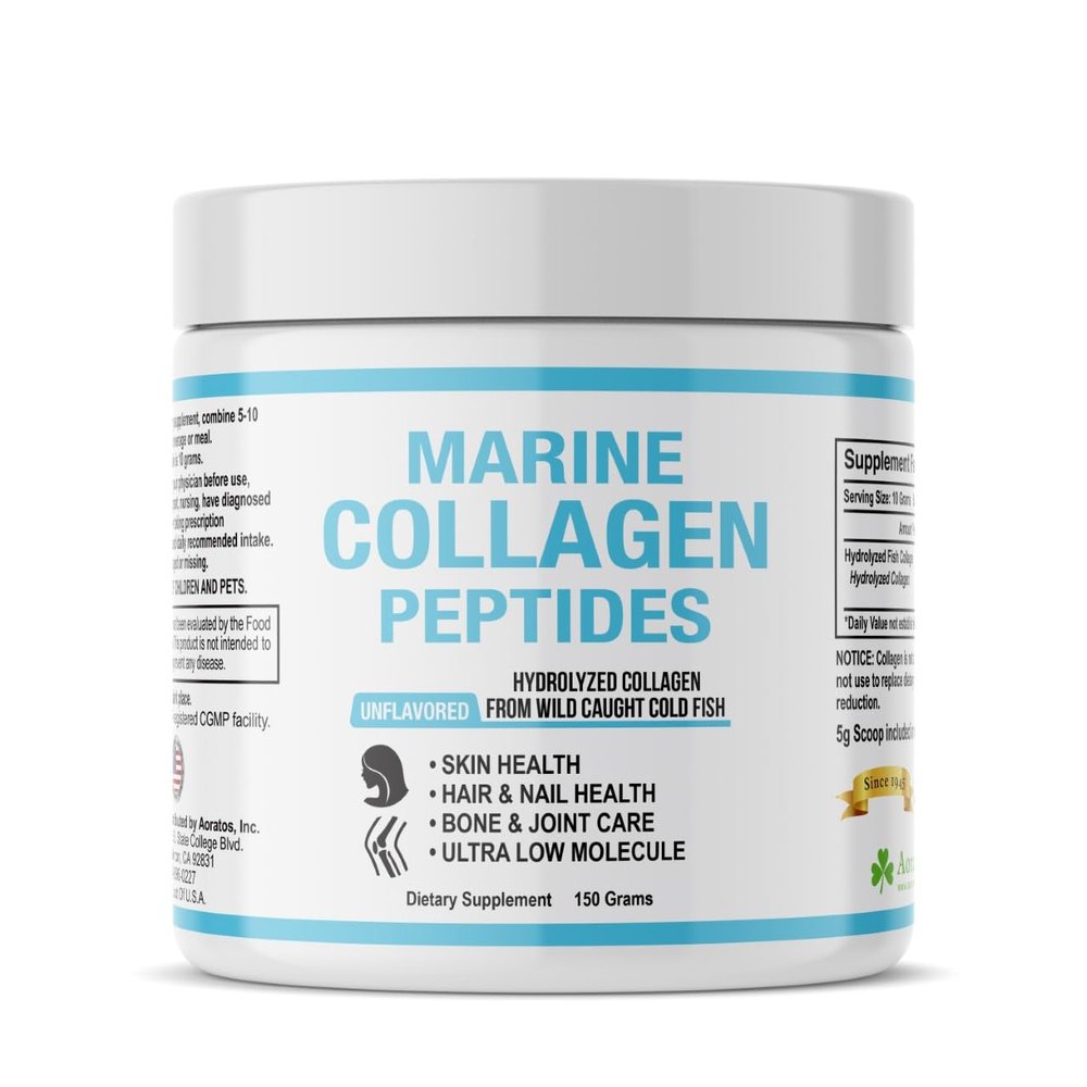 Aoratos Marine Collagen Peptides 150 Grams, Unflavored