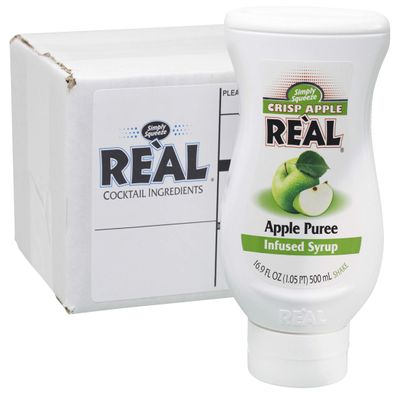 Crisp Apple Rel, Apple Puree Infused Syrup, 16.9 FL OZ Squeezable Bottle (Pack of 1)