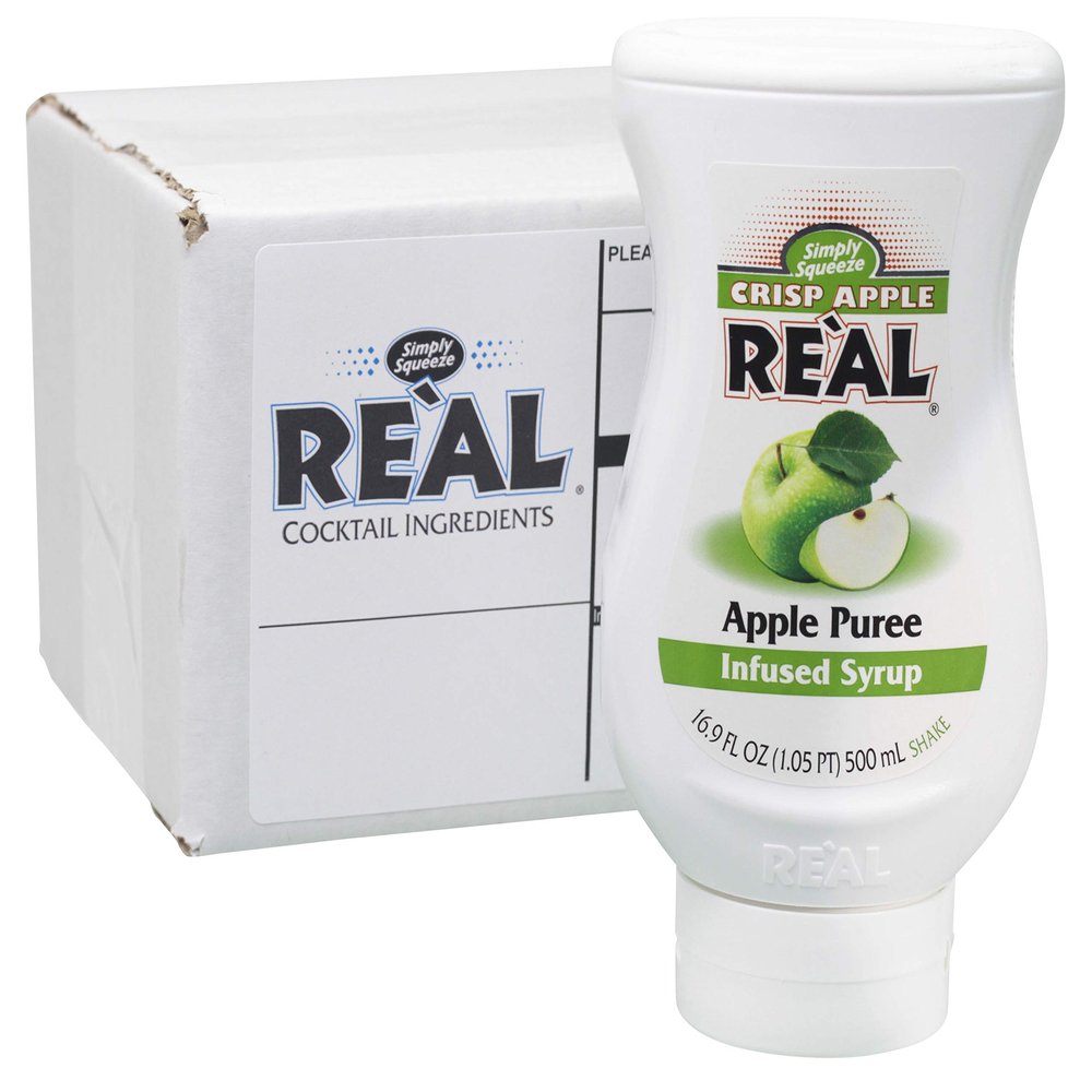 Crisp Apple Rel, Apple Puree Infused Syrup, 16.9 FL OZ Squeezable Bottle (Pack of 1)