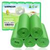 Compostable Trash Bags, 3 Gallon Biodegradable Small Garbage Bags Green Wastebasket Liners for Bathroom Office Home Bins, 100 Counts