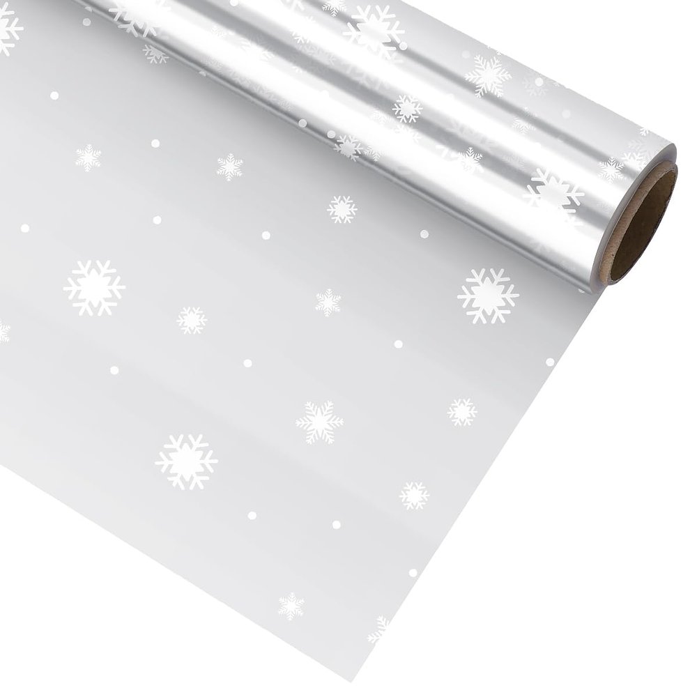 1 Roll *40cm White Cellophane Wrap Roll for Christmas Flowers Bouquet Craft Basket Packing Paper