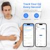 Wellue O2Ring Pulse Oximter, Bluetooth SPO2 Blood Oxygen Saturation Monitor - Wearable O2 Ring Sensor with Vibration Reminder, Free APP & PC Report, Rechargeable view 4