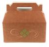 [100 Pack] Brown Treat Gift Boxes - 9 x 5 x 6.75 inches - Paper Gable Boxes, Paper Lunch Boxes with Handle, Barn Boxes - Birthday's, Weddings, Baby Shower Favor Box, Restaurant to go Box view 1